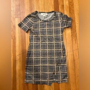 Plaid short dress